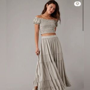 American eagle AE High-Waisted Maxi Skirt size M